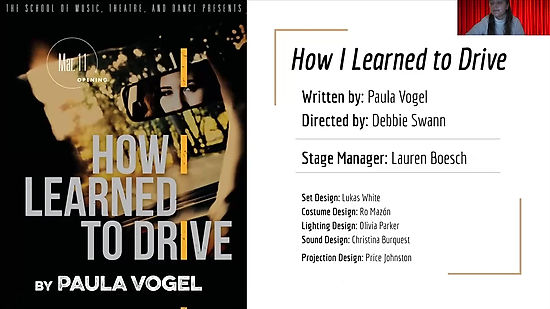National Award Nominee for Stage Management: Lauren Boesh How I Learned toDrive